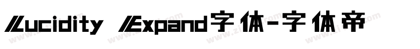Lucidity Expand字体字体转换